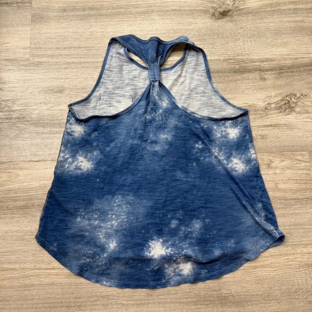 Abercrombie Kids‎ Blue Tie Dye Tank Top Racerback Pocket Girls - Picture 2 of 4